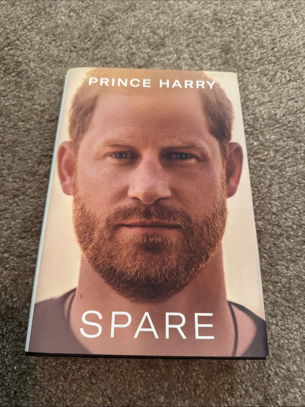 Spare by - Hardcover (White/Tan Cover)